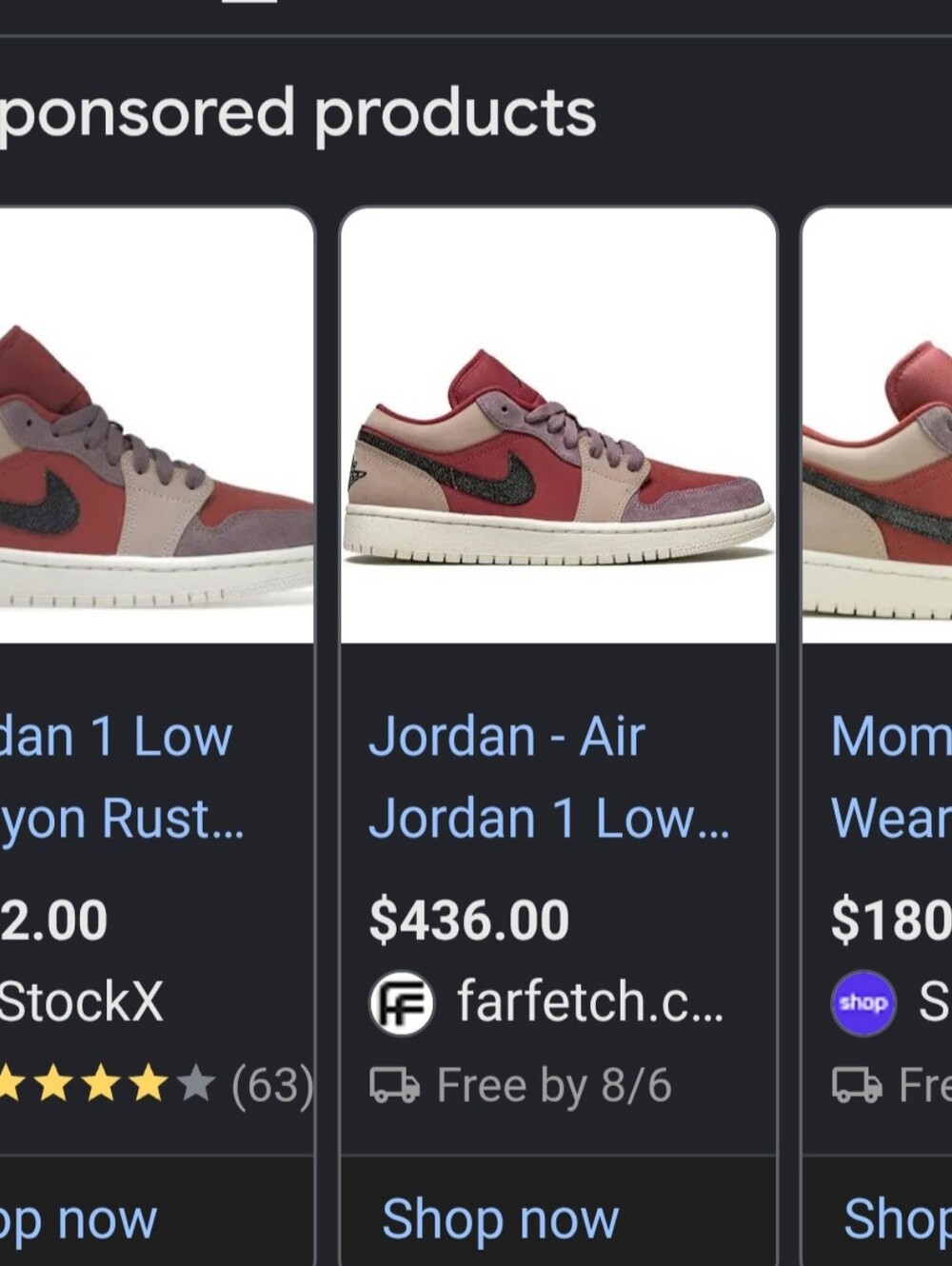 Nike Air Jordan 1 Low - Rust Red, Taupe & Black - Picture 3 of 14